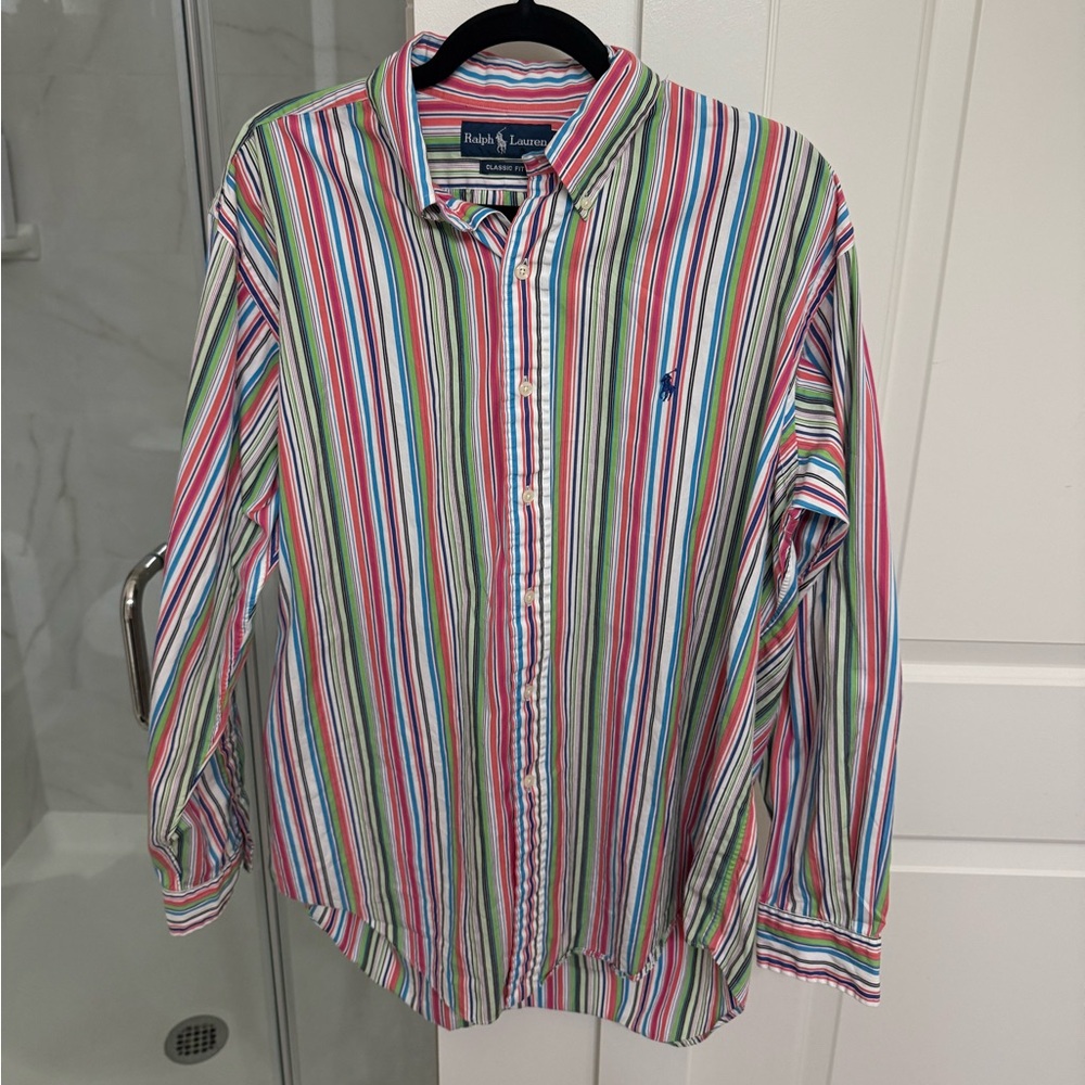 Ralph Lauren Striped Button Down Top